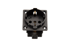 Martin Kaiser 1-Way Flush-Fitting Socket Plug IP20 Black - 385K/1/sw [35 Pieces]