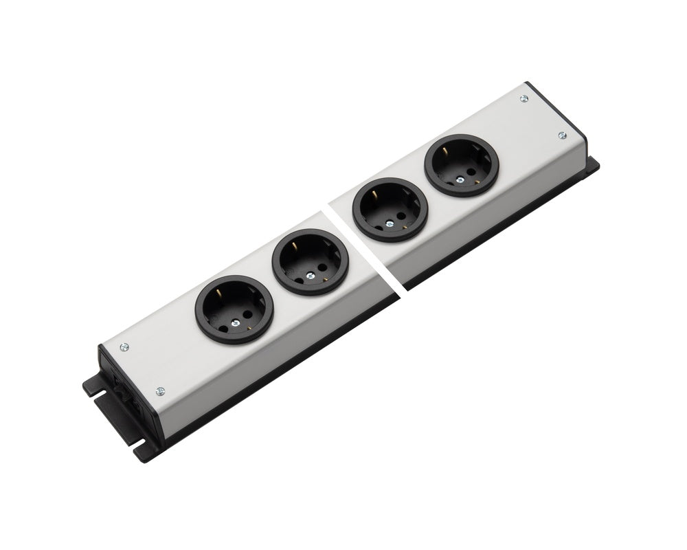 Martin Kaiser Power Outlet Strip 4-Way With Earthing Inlet And Outlet AC166 - 1054/4-2/l-sw [10 Pieces]