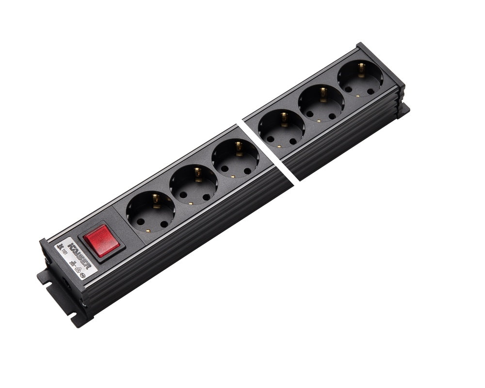 Martin Kaiser 10-Way Power Outlet With Switch Black - 1101/10sw [10 Pieces]