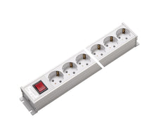 Martin Kaiser 6-Way Power Outlet Strip with Switch White - 1101/6ws [10 Pieces]