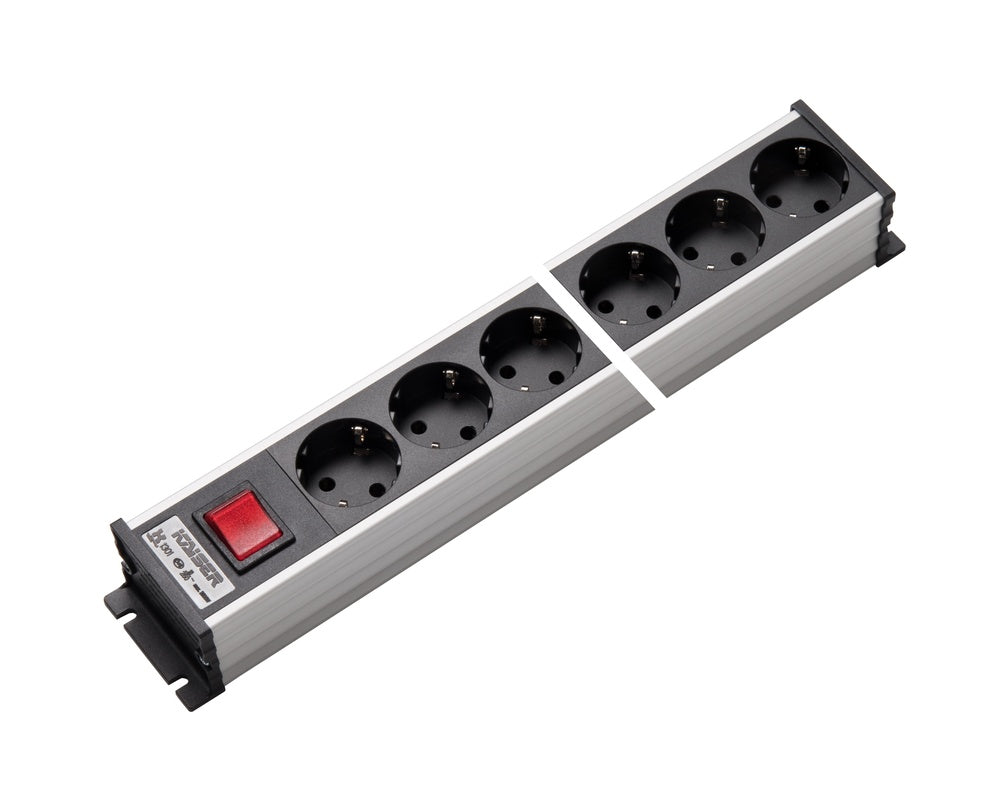 Martin Kaiser Aluminum 12-Way Power Outlet Strip With Switch - 1301K12sw [10 Pieces]