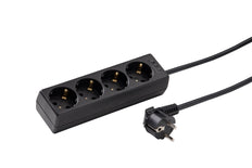 Martin Kaiser 4-Way Socket 45 Degree 3m Cable Black - 1046ZL3-15W/sw [10 Pieces]