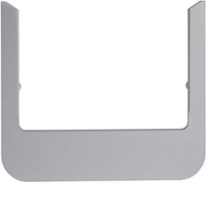 Hager Berker Design Window Rounded Aluminum - WD1153