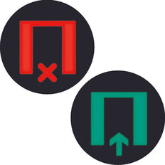 Bicolor Foil Round Wait/Free Signage - 19058014