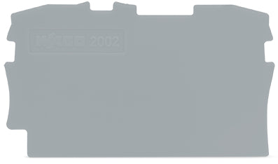 Wago TopJob S End And Intermediate Plate Gray - 2002-1291 [20 Pieces]