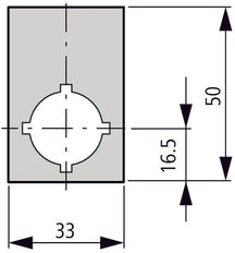 Emergency Stop Label IEC60417 50x33mm Yellow - 180470 [2 Pieces]