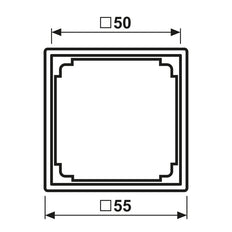 JUNG AS500 RJ45 Adapter Frame Alpine White - A590ZAWW [2 Pieces]
