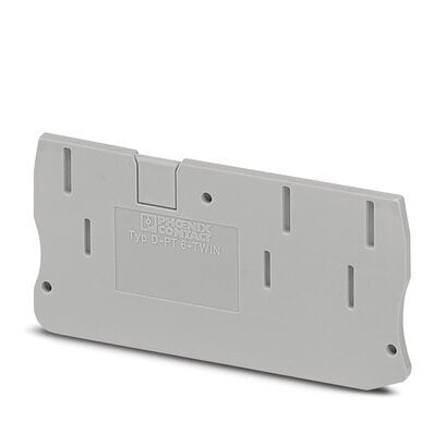 Phoenix Contact D-PT 6-TWIN End Cover Plate Gray - 3211508 [10 Pieces]