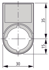 Eaton RMQ-Titan Label Holder M22S-ST-D10 - 216490 [5 Pieces]