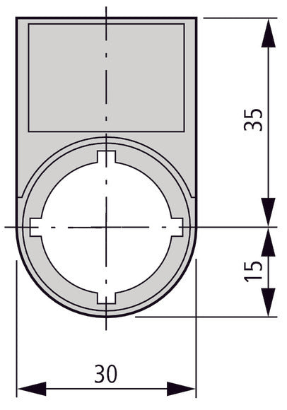 Eaton RMQ-Titan Label Mount For Control Buttons - 216392 [10 Pieces]