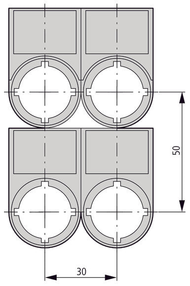 Eaton RMQ Titan Start Label Carrier M22S-ST-GB1 - 216495 [5 Pieces]