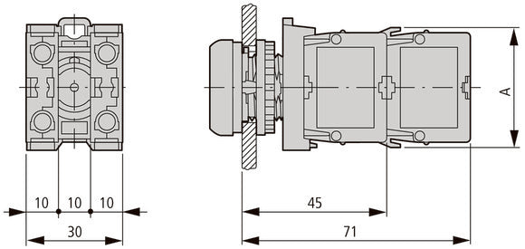Eaton M22-CLED-W White LED Signal Indicator Module - 216569