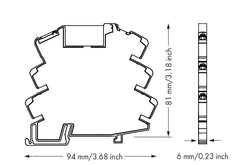 WAGO 857-304 Relay Module 24VDC 6A Single Changeover - 857-304