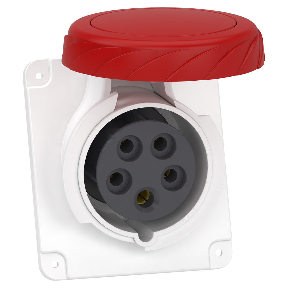 Angled Panel Socket PratiKa 16A 5P 400V IP67 - PKF16F735