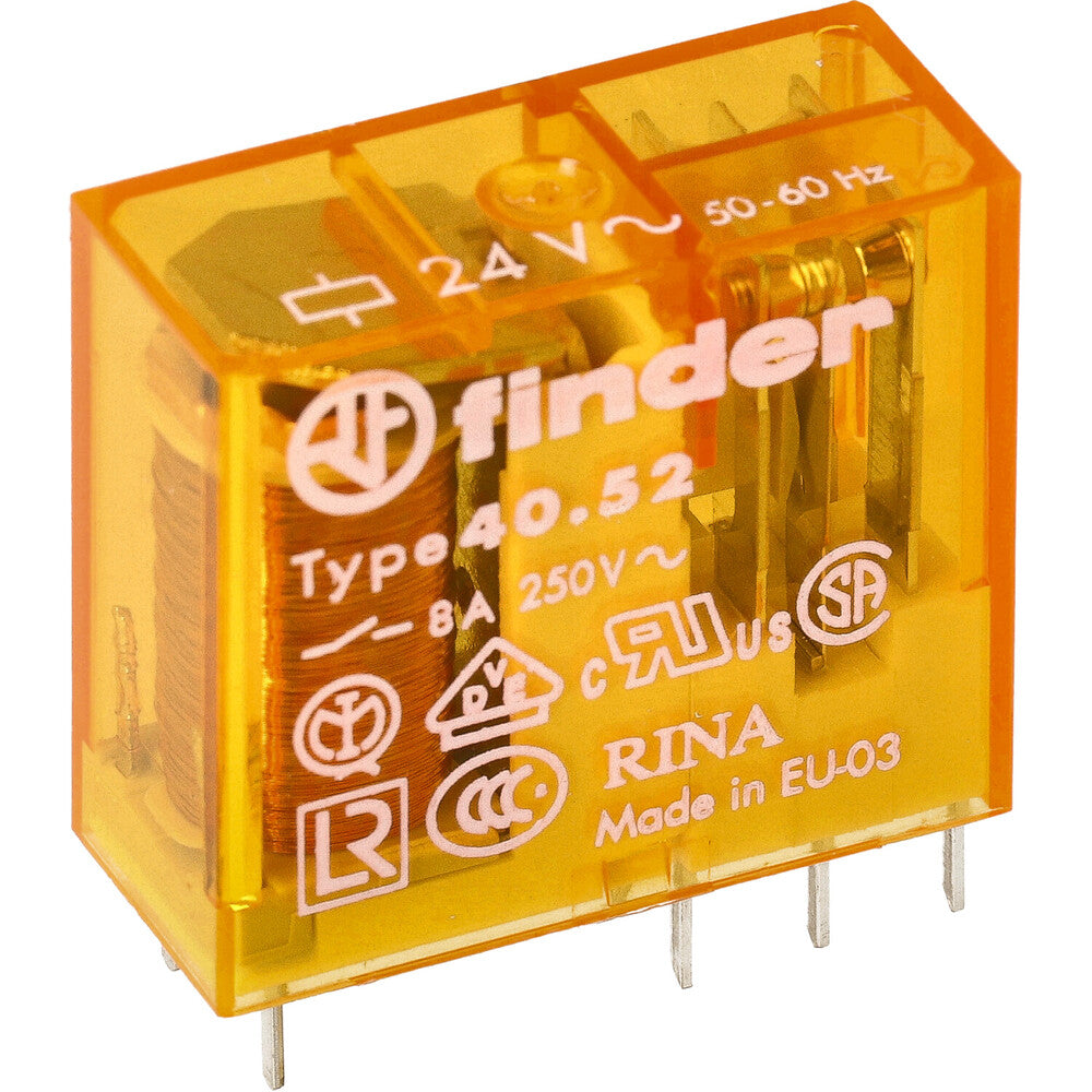 40.52.9.024.0001 FINDER, RELAY, DPDT, 24VDC 40.52.9.024.0001 FINDER, RELAY, DPDT, 24VDC