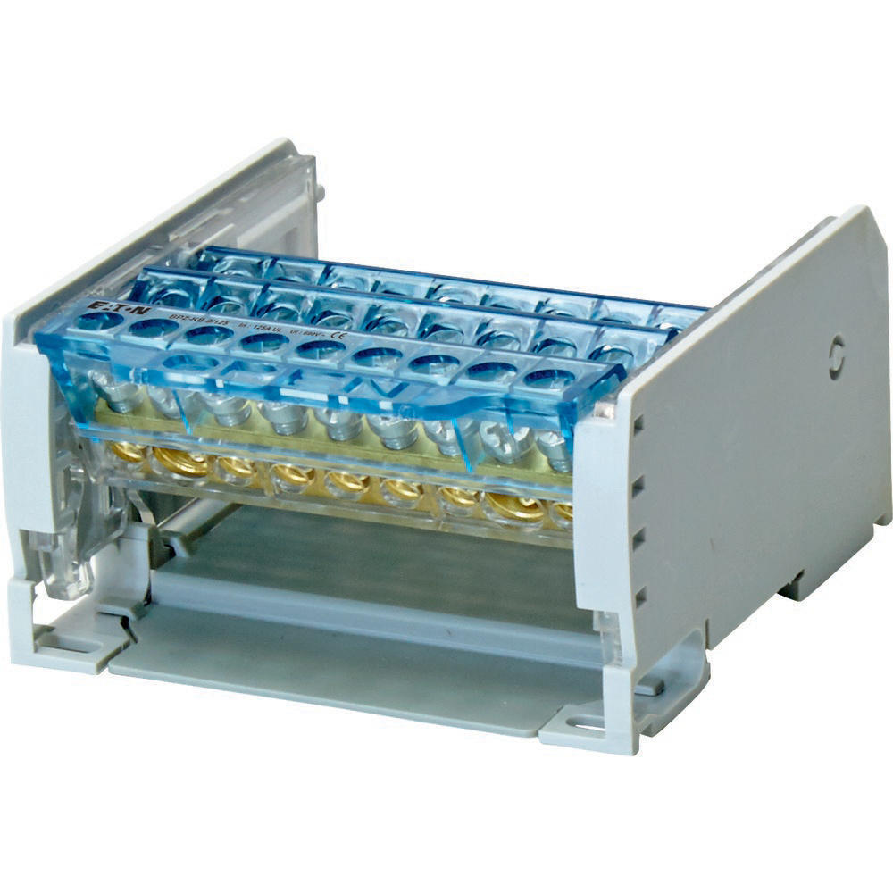 Eaton Terminal Support Rails Eaton 4 Pole Terminal Block 125A DIN Rail Mount - 102718 | Tameson.com