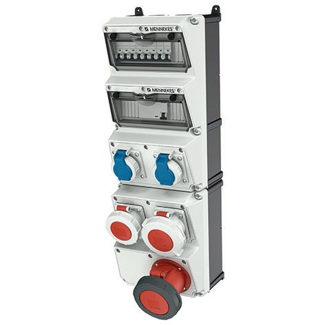 Mennekes Amaxx 5-Module IP67 Industrial Socket Combination - 950032