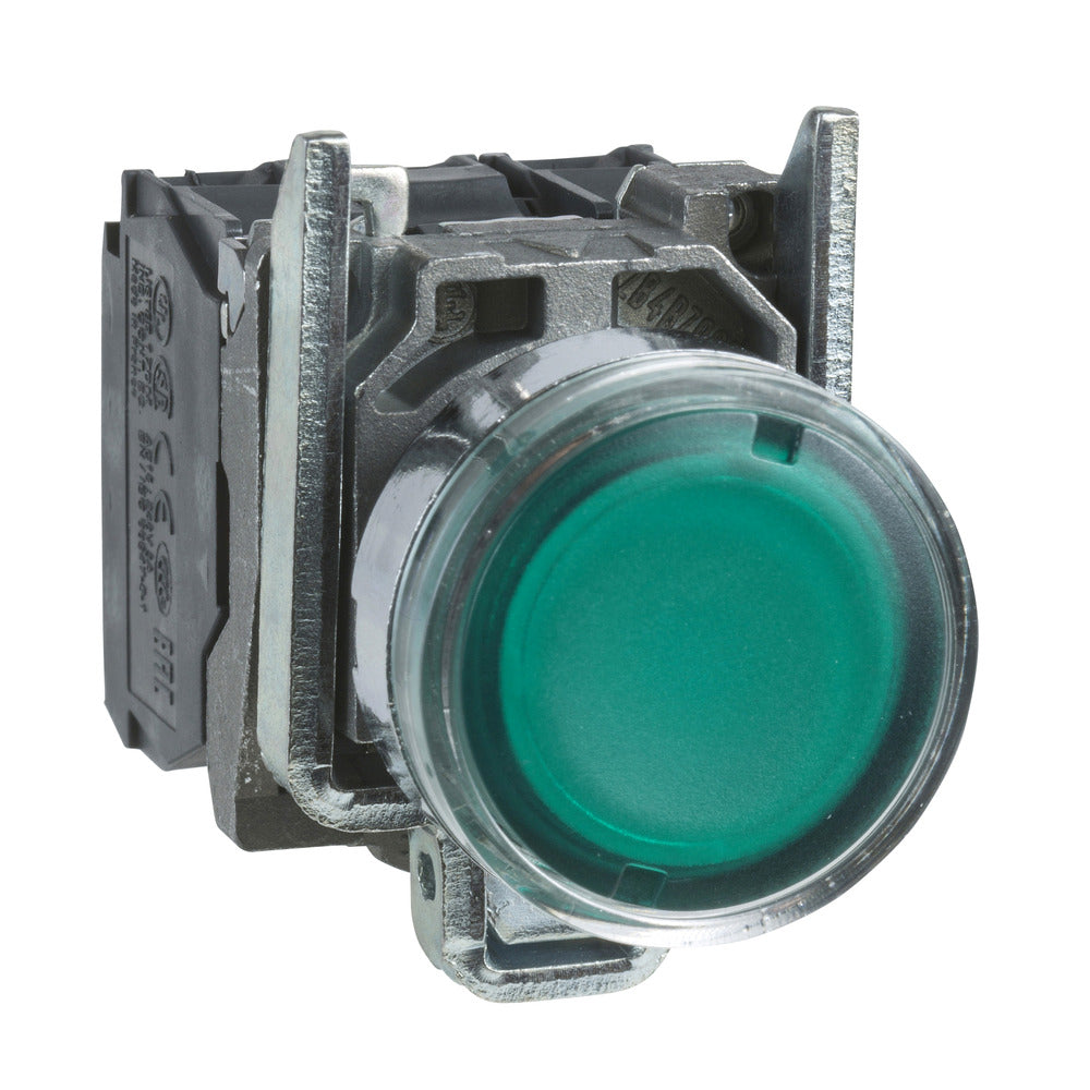 Schneider Electric XB4 Illuminated Green Pushbutton 250V - XB4BW3365