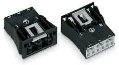 Wago 770-703 Snap In Socket 3 Pole Black - 770-703 [2 Pieces]