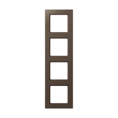Jung A Creation 4 Gang Cover Frame Mocha - AC584MO