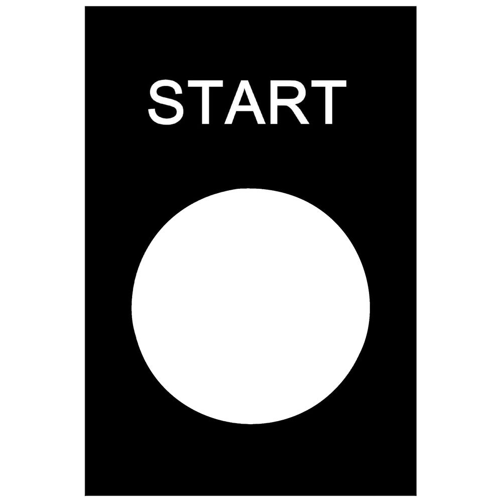 Harmony Start Legend Plate 30x40mm Black - ZB2BY2303 [5 Pieces]