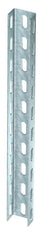 Perforated U Support Bracket 50x30x400mm Galvanized Steel - 6342306
