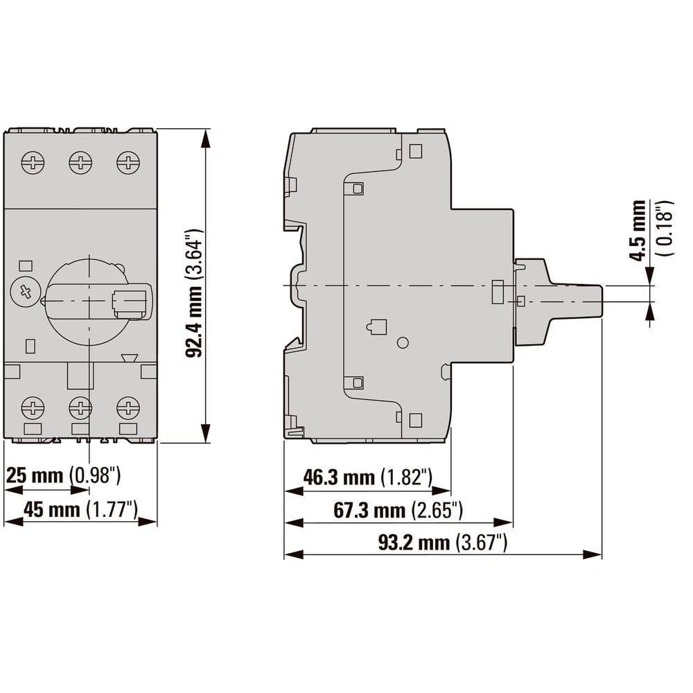 Eaton PKZM0 Motor Protection Circuit Breaker 1.6-2.5A - 199183