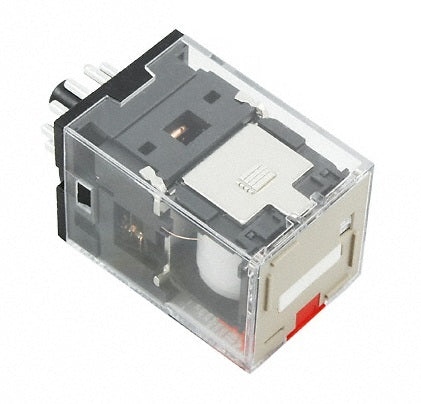 Omron MKS 3PDT Relay 24VAC 10A With LED And Test Button - MKSN8555R