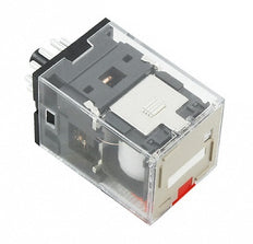 Omron MKS 3PDT Relay 24VAC 10A With LED And Test Button - MKSN8555R