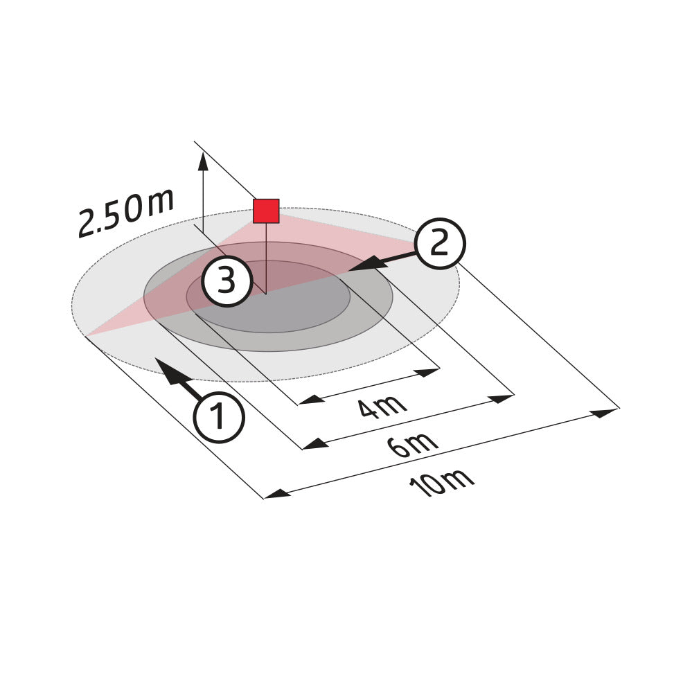 BEG Luxomat PD3N Ceiling Motion Sensor 10M Range - 92198 | Tameson.com