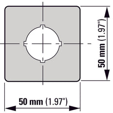 Emergency Stop Label Multilingual 50x50mm Yellow - 216484