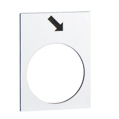 Schneider Harmony Forward Direction Label 30x40mm White - ZB2BY4913 [5 Pieces]