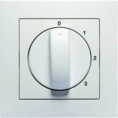 Peha Badora 3-Position Control Switch Cover White - 00319951