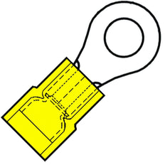 M8 Insulated Ring Terminal SuperPidg 4-6mm2 PVC - 101620 [100 Pieces]
