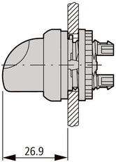 Eaton RMQ-Titan Illuminated Selector Switch 2-Position Red - 216814