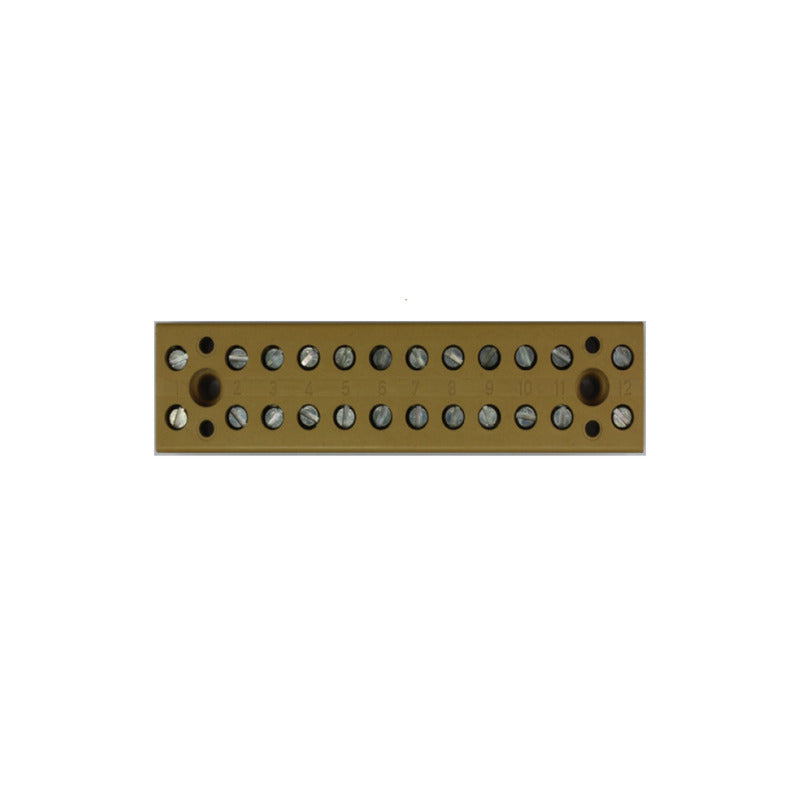 12-Pole Terminal Strip 4mm² 400V Screw Connection - 0625320000