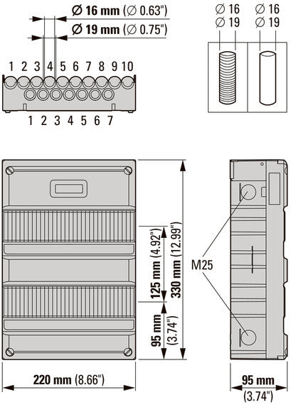 System 55 FLEX PV Ready Distribution Board 6 Group - 6908002