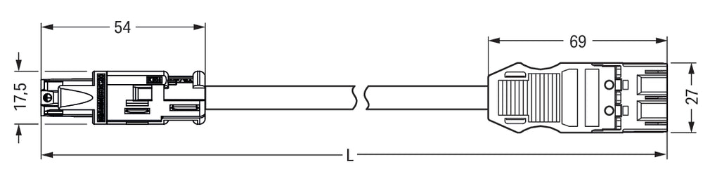 MIDI Adapter Cable 3-Pole CCA 5M Brown - 774-9373/1566-505