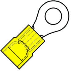 M10 Insulated Ring Terminal 4-6mm² Nylon SuperPidg - 156495 [100 Pieces]