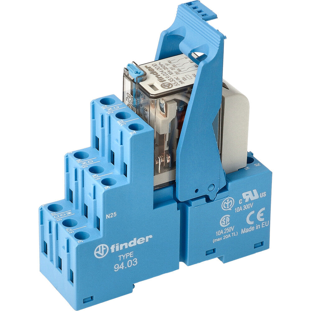 Finder 58.33 24V DC Interface Relay Module 3CO 10A - 58.33.9.024.0050