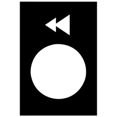 Schneider Electric Harmony XAC Label 30x40mm Black Arrow - ZB2BY2906 [5 Pieces]