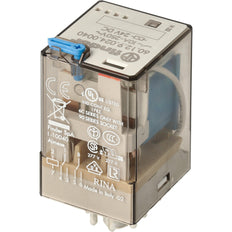 Finder Industrial Relay 24V DC 10A Dual Contact With Test - 60.12.9.024.0040