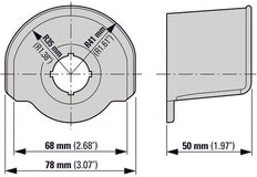 Eaton M22-XGPV Emergency Stop Guard Ring Yellow IP65 - 231273