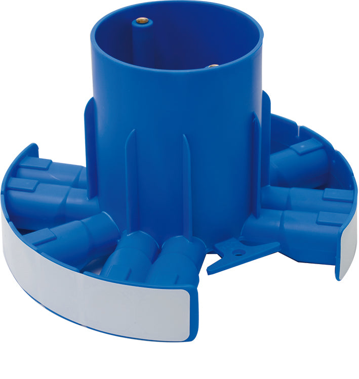 Round Ceiling Junction Box 100mm With 10x16/19mm Inlets - 1SPA007110F0179