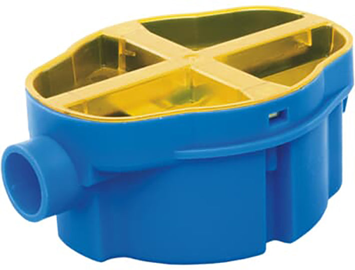 ABB H140 Wall Box 40mm Single Entry For Double Socket - 7120.129 [2 Pieces]