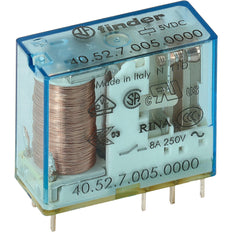 Finder 40.52 PCB Relay 5VDC 8A Dual CO Contact - 40.52.7.005.0000