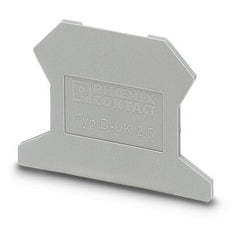 Phoenix Contact D-UK 2.5 Terminal Block End Cover Gray - 3001022 [10 Pieces]