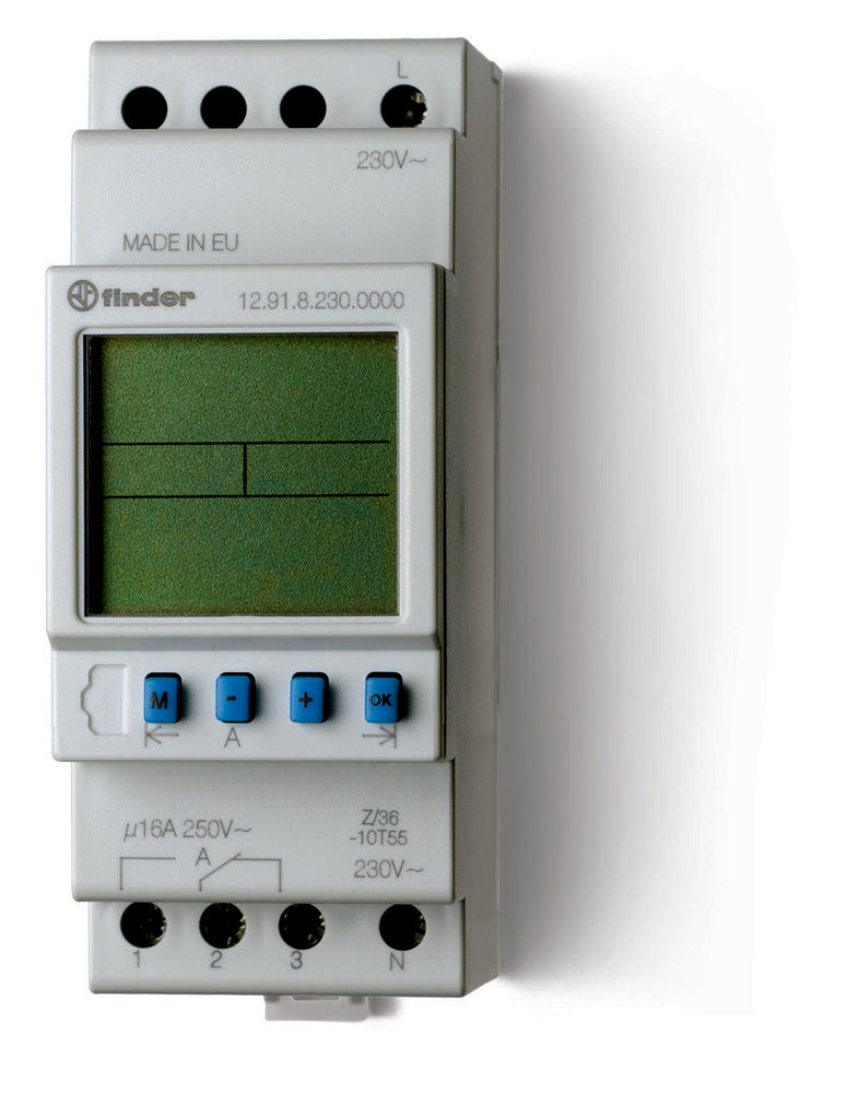 Digital Astro Time Switch 16A 230VAC Weekly Program - 12.91.8.230.0000 ...