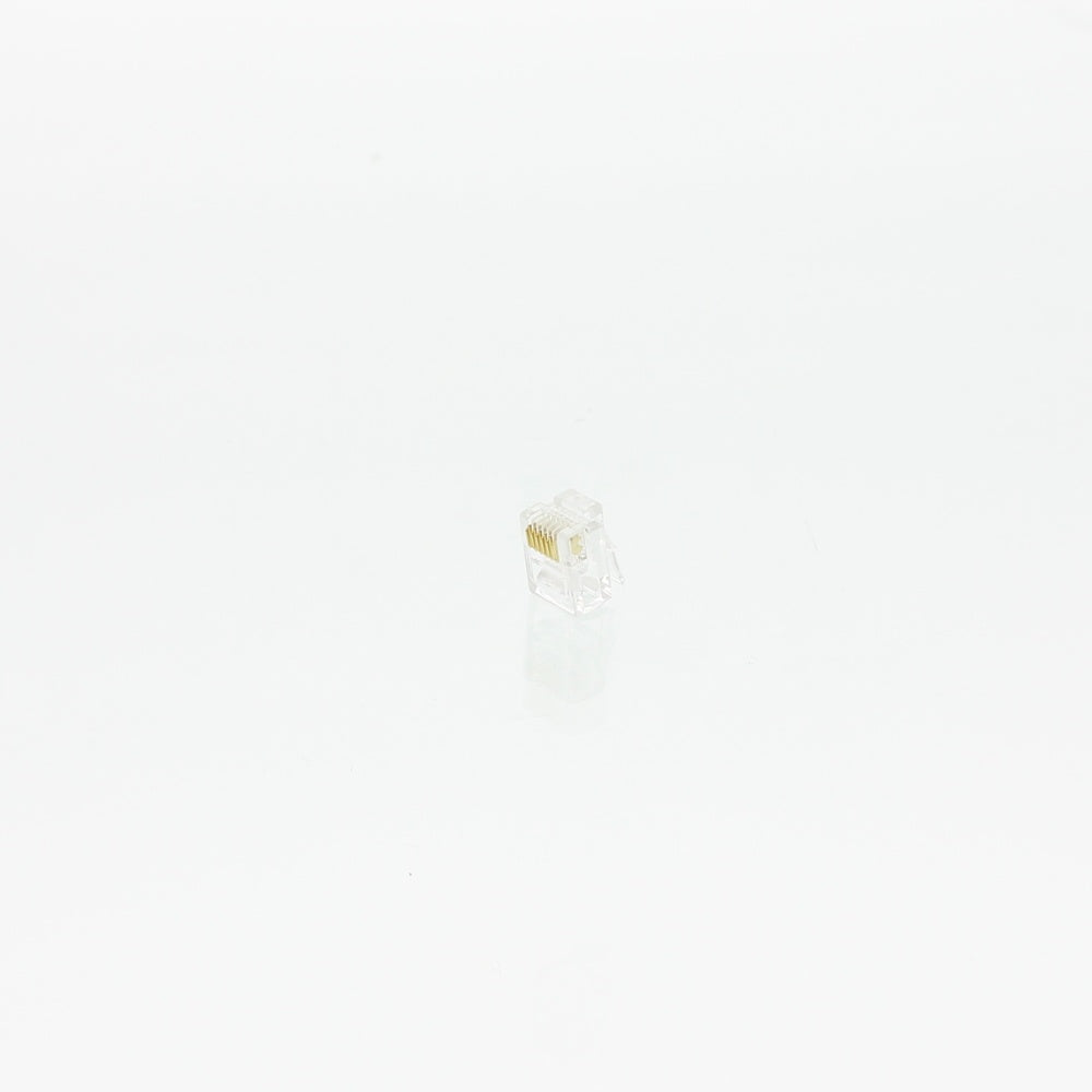 RJ12 6P6C Modular Connector For Flat Flexible Cable - 183256 [50 Pieces]