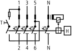 Eaton MRB6 RCBO 16A 100mA 3P+N B-Characteristic 6kA - 120654